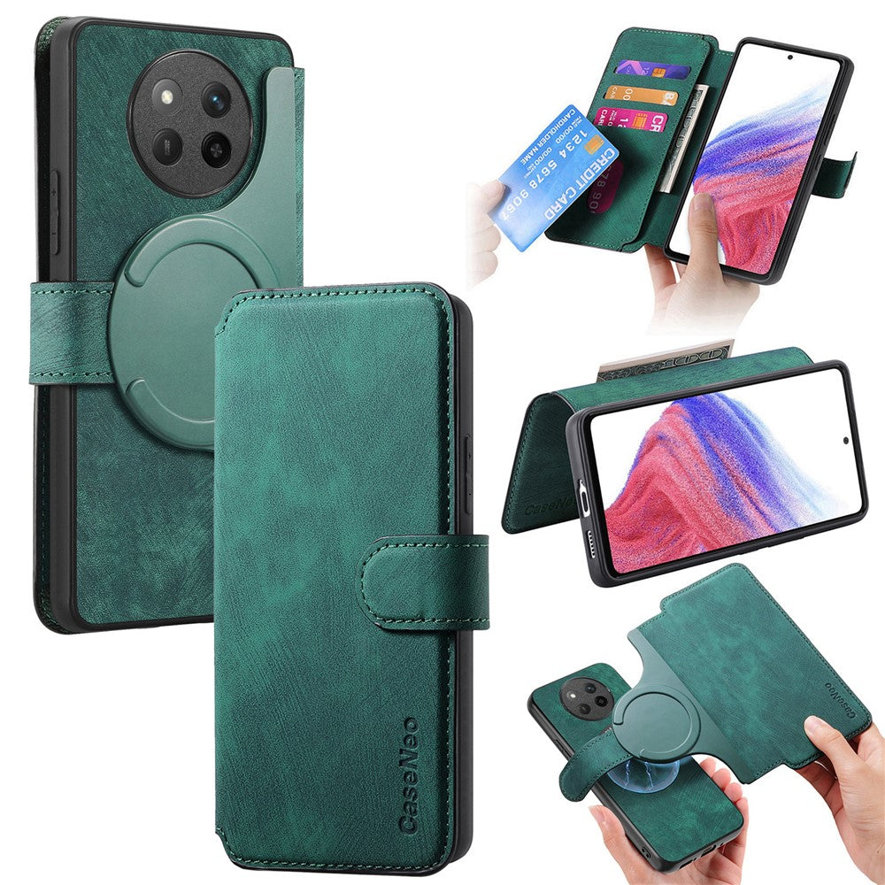 CASENEO For Honor Magic7 Lite 5G / X9c 5G / X60 Pro 5G Magnetic Case  Detachable Leather Phone Wallet Cover