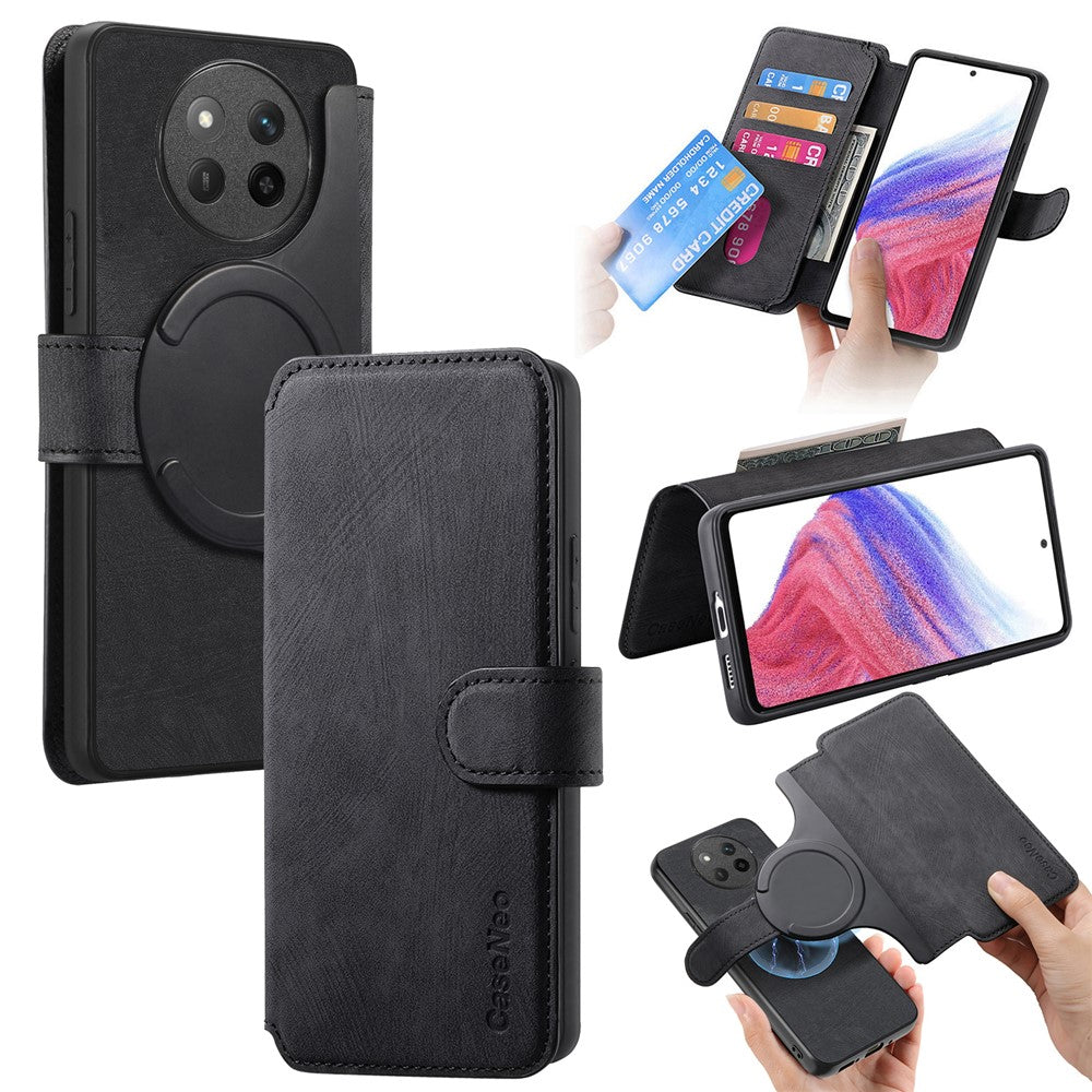 CASENEO For Honor Magic7 Lite 5G / X9c 5G / X60 Pro 5G Magnetic Case  Detachable Leather Phone Wallet Cover