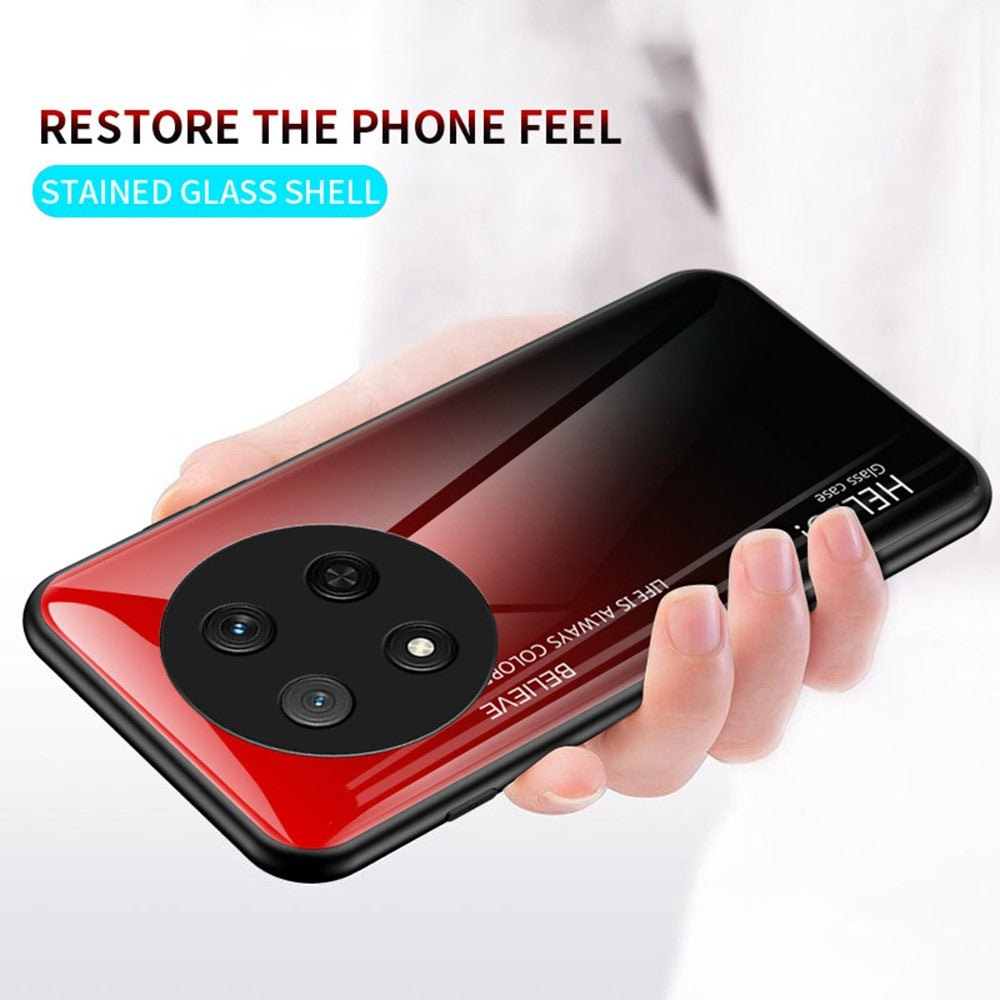 For Honor Magic7 Lite 5G / X9c 5G / X60 Pro 5G Case Anti-Scratch Tempered Glass + PC + TPU Phone Cover