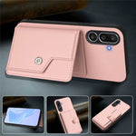 For Samsung Galaxy M56 5G Case RFID Blocking Card Holder Kickstand TPU + PU Leather Phone Back Cover