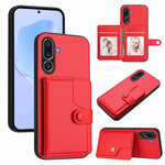 For Samsung Galaxy M56 5G Case RFID Blocking Card Holder Kickstand TPU + PU Leather Phone Back Cover