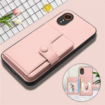 For Samsung Galaxy Xcover7 Case RFID Blocking Card Holder Kickstand TPU + PU Leather Phone Back Cover