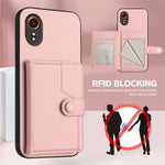 For Samsung Galaxy Xcover7 Case RFID Blocking Card Holder Kickstand TPU + PU Leather Phone Back Cover