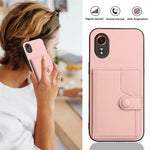 For Samsung Galaxy Xcover7 Case RFID Blocking Card Holder Kickstand TPU + PU Leather Phone Back Cover