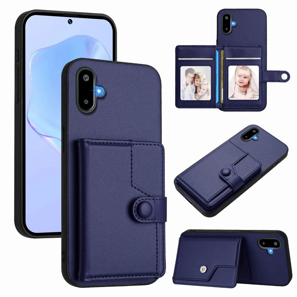 For Samsung Galaxy M06 5G / Galaxy F06 5G Case RFID Blocking Card Holder Kickstand TPU + PU Leather Phone Back Cover