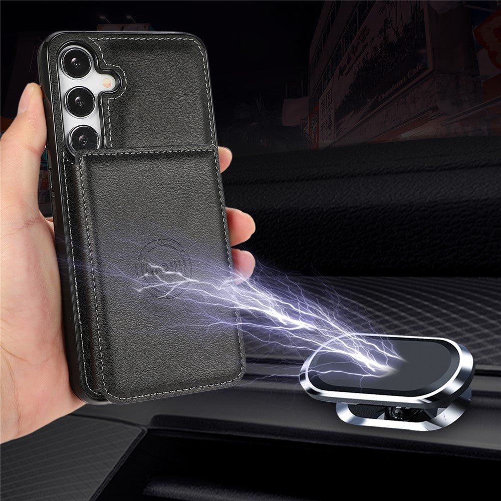 For Samsung Galaxy A35 5G Case Card Holder Kickstand PU Leather + TPU Phone Cover