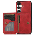 For Samsung Galaxy A35 5G Case Card Holder Kickstand PU Leather + TPU Phone Cover