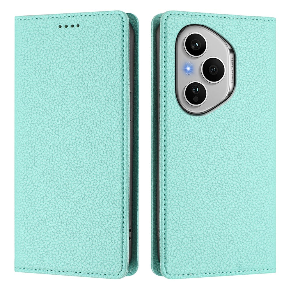 For Honor 400 Pro 5G (Global) Wallet Cover med RFID-blokerende litchi-tekstur i læder