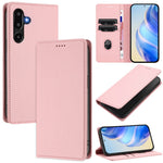 Til Samsung Galaxy M16 5G / Galaxy F16 5G Pung Etui RFID Blokerende Litchi Tekstur Læder Mobilcover