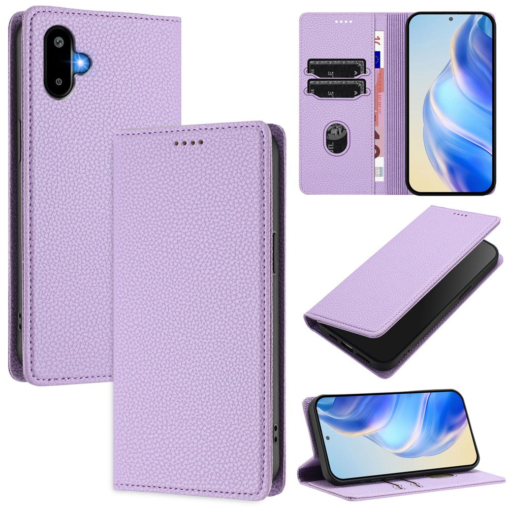 For Samsung Galaxy M06 5G / Galaxy F06 5G Wallet Case RFID Blocking Litchi Texture Leather Mobile Cover
