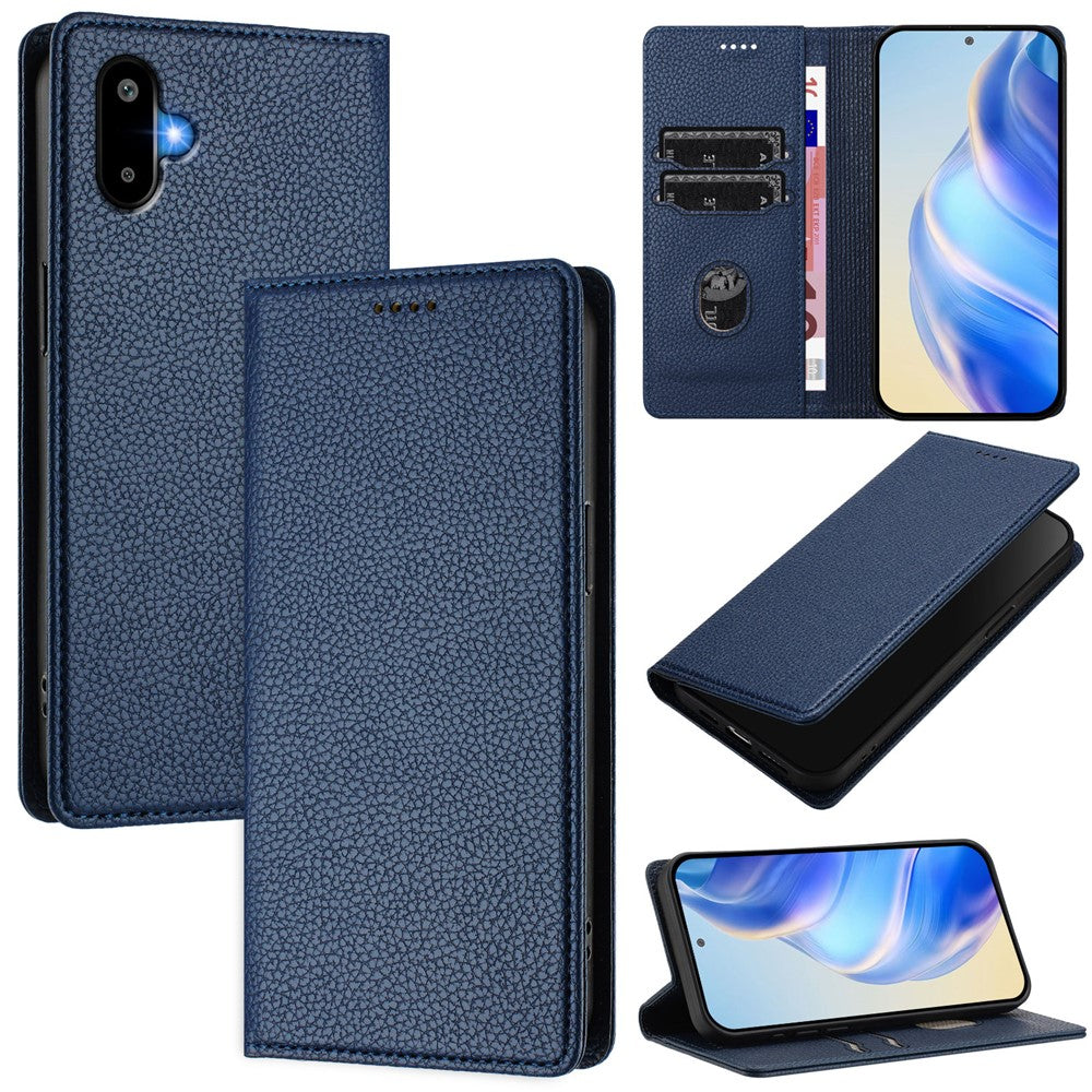For Samsung Galaxy M06 5G / Galaxy F06 5G Wallet Case RFID Blocking Litchi Texture Leather Mobile Cover