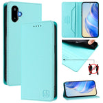 Til Samsung Galaxy M06 5G / Galaxy F06 5G læderetui RINACASIS RC01 Telefoncover med RFID-blokerende pungstander