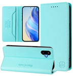 Til Samsung Galaxy M06 5G / Galaxy F06 5G læderetui RINACASIS RC01 Telefoncover med RFID-blokerende pungstander