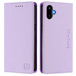 Til Samsung Galaxy M06 5G / Galaxy F06 5G læderetui RINACASIS RC01 Telefoncover med RFID-blokerende pungstander