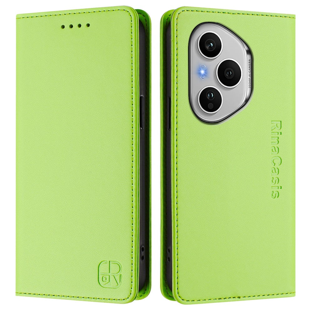 For Honor 400 Pro 5G (Global) Leather Case RINACASIS RC01 Phone Cover with RFID Blocking Wallet Stand