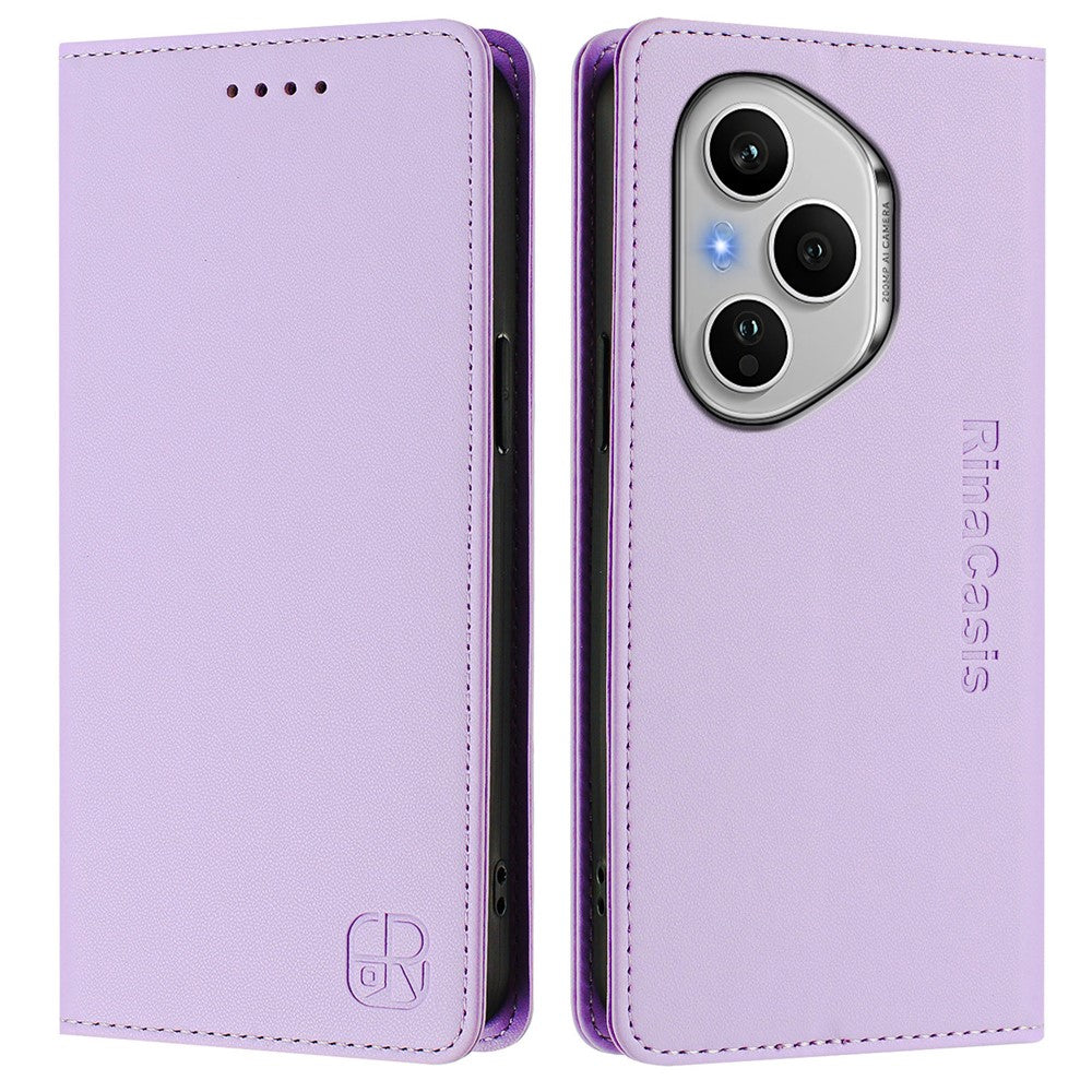 For Honor 400 Pro 5G (Global) Leather Case RINACASIS RC01 Phone Cover with RFID Blocking Wallet Stand