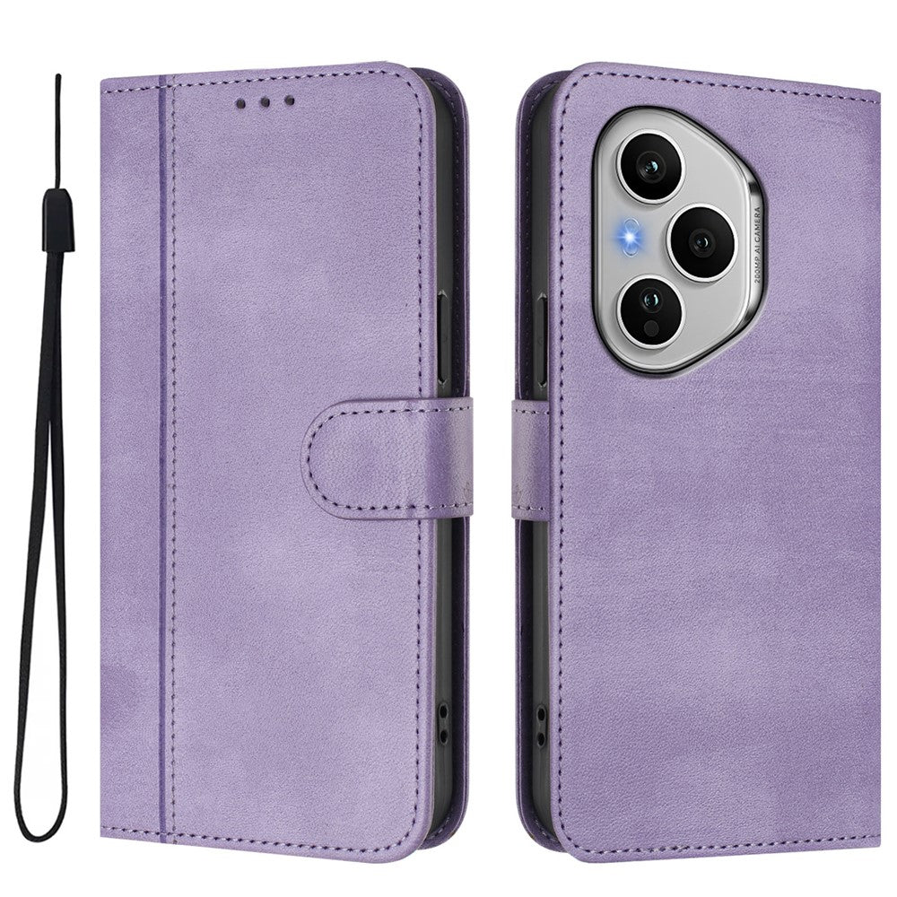 For Honor 400 Pro 5G (Global) Cases Wallet Stand Retro Texture Leather Phone Cover with Lanyard