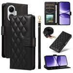 For Xiaomi Poco F7 5G / Xiaomi Redmi Turbo 4 Pro 5G Wallet Case Rhombus Leather Phone Cover with Strap