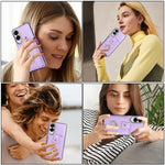 For Samsung Galaxy S25 Edge Case Card Holder Ring Kickstand TPU + PU Leather Phone Cover with Long Strap