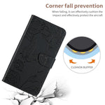 Til Samsung Galaxy A17 5G / A17 4G / A26 5G etui Butterfly Flower præget læder telefoncover med rem