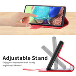 Til Samsung Galaxy A17 5G / A17 4G / A26 5G etui med håndledsrem Y-formede linjer præget læder telefoncover