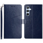 Til Samsung Galaxy A17 5G / A17 4G / A26 5G etui med håndledsrem Y-formede linjer præget læder telefoncover