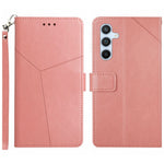 Til Samsung Galaxy A17 5G / A17 4G / A26 5G etui med håndledsrem Y-formede linjer præget læder telefoncover
