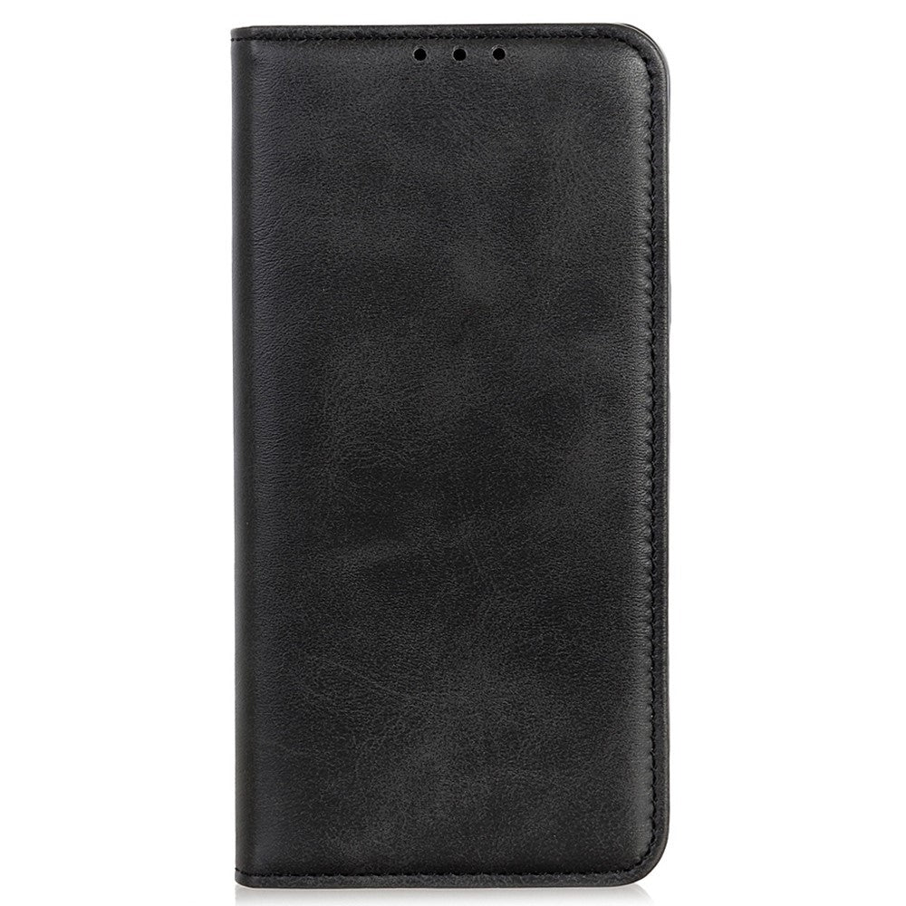 For Samsung Galaxy S23+ Anti-fall Split Leather Phone Case Magnetic Auto-absorbed Flip Cowhide Texture Phone Wallet Cover with Stand