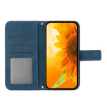 Til Samsung Galaxy A07 4G / A07 5G / A06 5G / A06 4G Etui Solsikkeaftryk Læderpung Telefoncover med Håndrem