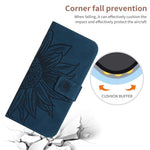 Til Samsung Galaxy A07 4G / A07 5G / A06 5G / A06 4G Etui Solsikkeaftryk Læderpung Telefoncover med Håndrem