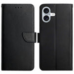 For iPhone 17 Case Genuine Cow Leather Phone Cover Nappa Texture