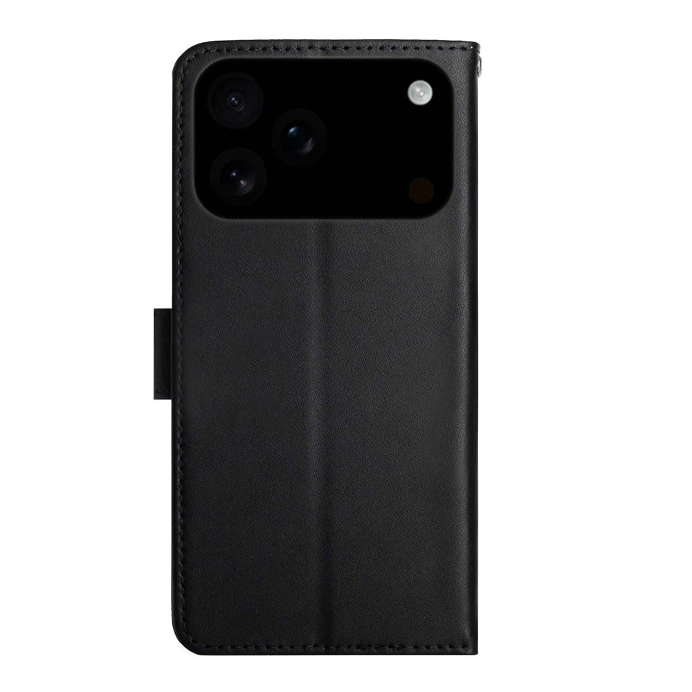 For iPhone 18 Pro / 17 Pro Case Genuine Cow Leather Phone Cover Nappa Texture