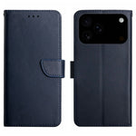 For iPhone 18 Pro / 17 Pro Case Genuine Cow Leather Phone Cover Nappa Texture