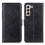 Samsung Galaxy S23+ Crazy Horse-struktureret PU-læderpung med magnetisk lukning og stativ