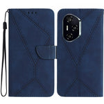 For Honor 400 Pro 5G (Global) Case Skin Touch Lines Imprinted PU Leather Flip Phone Cover