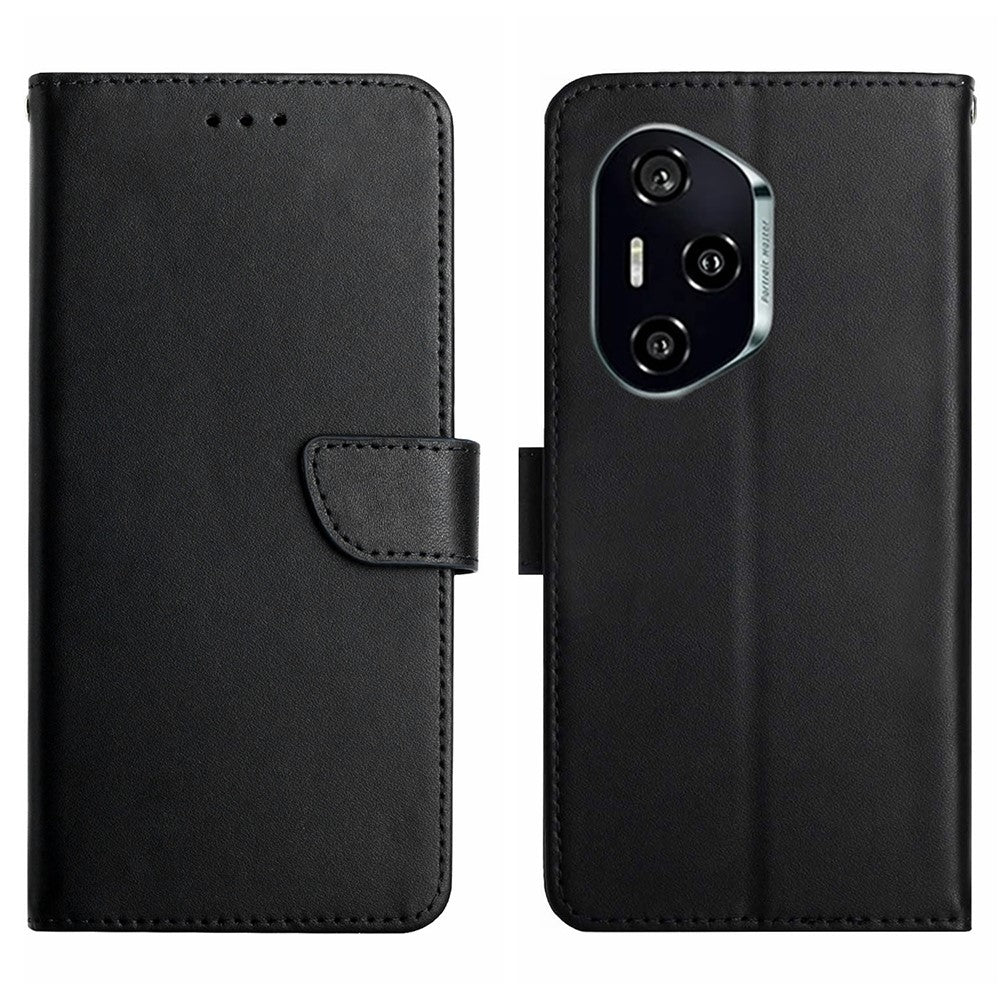 For Honor 400 Pro 5G (Global) Case Genuine Cow Leather Phone Cover Nappa Texture