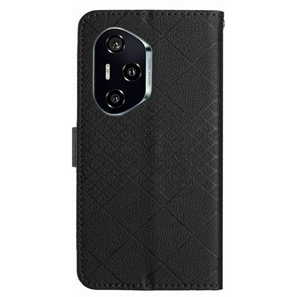 For Honor 400 Pro 5G (Global) Case Wallet Imprint PU Leather Flip Folio Phone Cover