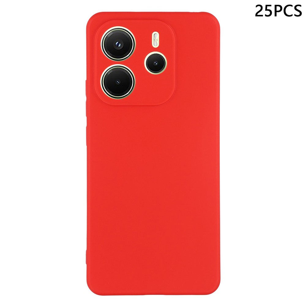 25Pcs For Xiaomi Redmi Note 14 4G (164.84mm) Case 1.2mm TPU Matte Phone Cover
