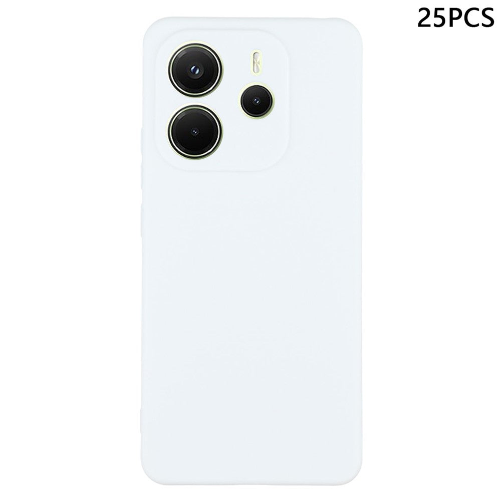 25Pcs For Xiaomi Redmi Note 14 4G (164.84mm) Case 1.2mm TPU Matte Phone Cover