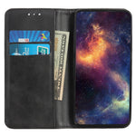 For Samsung Galaxy S23 Magnetic Auto Closing Phone Stand Case Cowhide Texture Split Leather Drop-proof Cover with Wallet