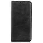 For Samsung Galaxy S23 Magnetic Auto Closing Phone Stand Case Cowhide Texture Split Leather Drop-proof Cover with Wallet