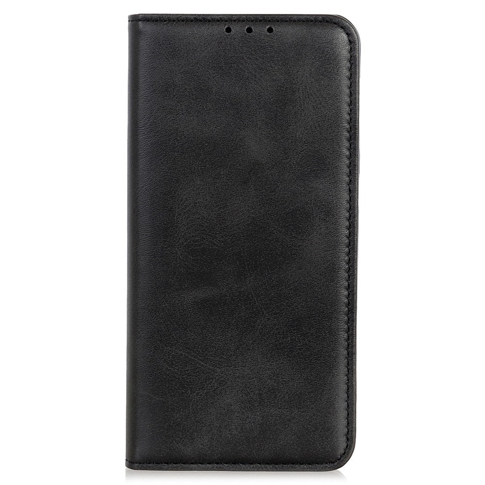 For Samsung Galaxy S23 Magnetic Auto Closing Phone Stand Case Cowhide Texture Split Leather Drop-proof Cover with Wallet