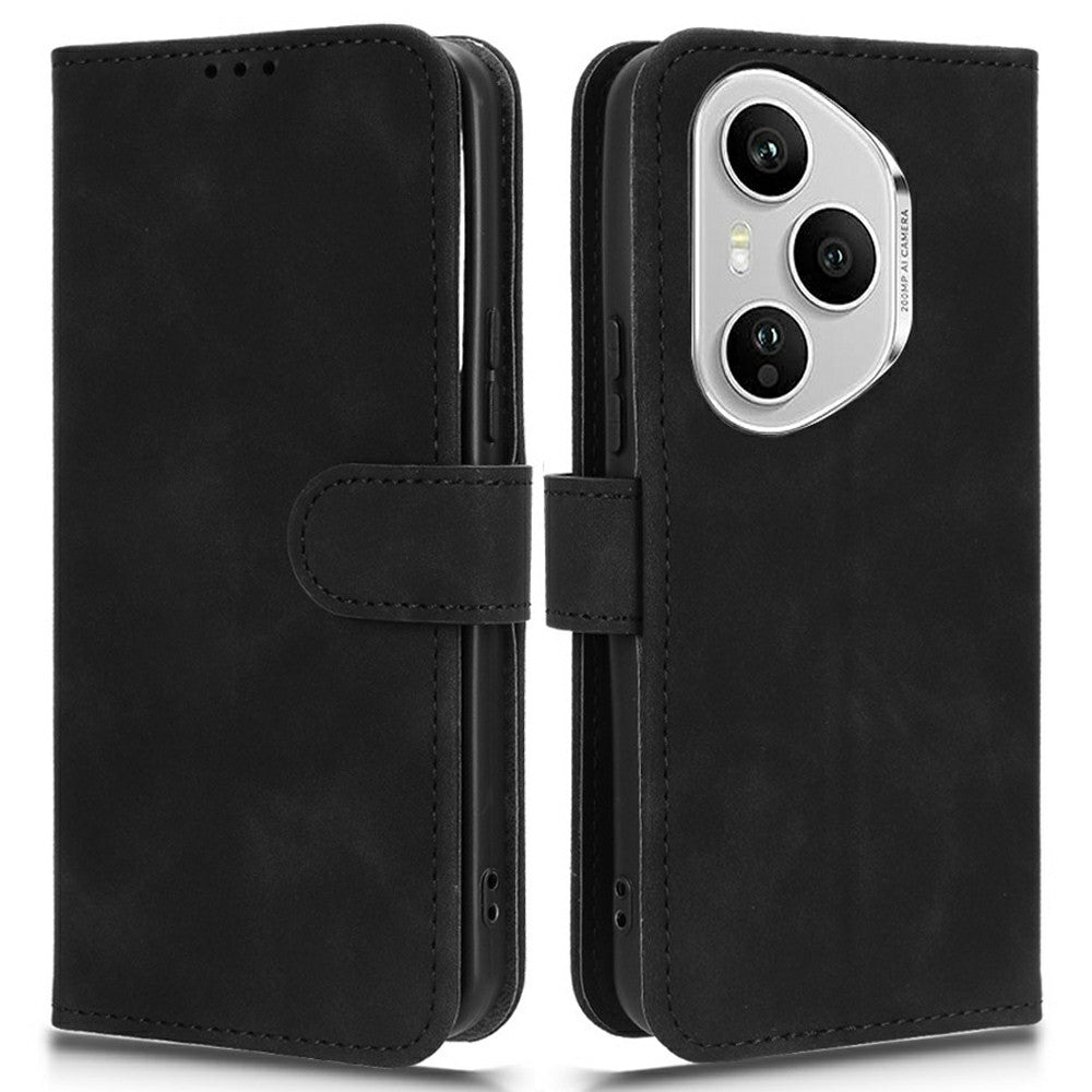 For Honor 400 Pro 5G (Global) Leather Case Skin Feel Anti Drop Wallet Flip Phone Cover