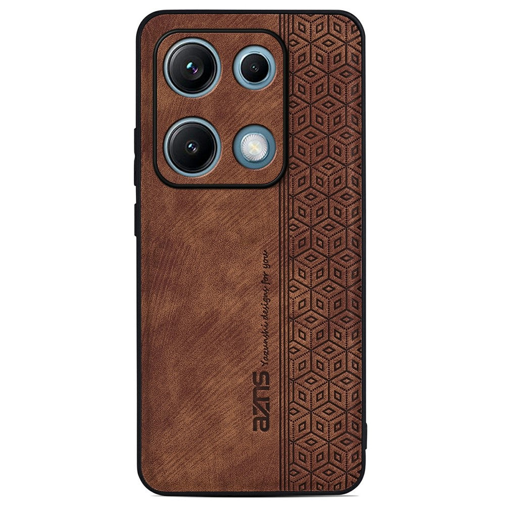 AZNS For Xiaomi Redmi Note 14S 4G Case Protective PU Leather Covered TPU Phone Shell