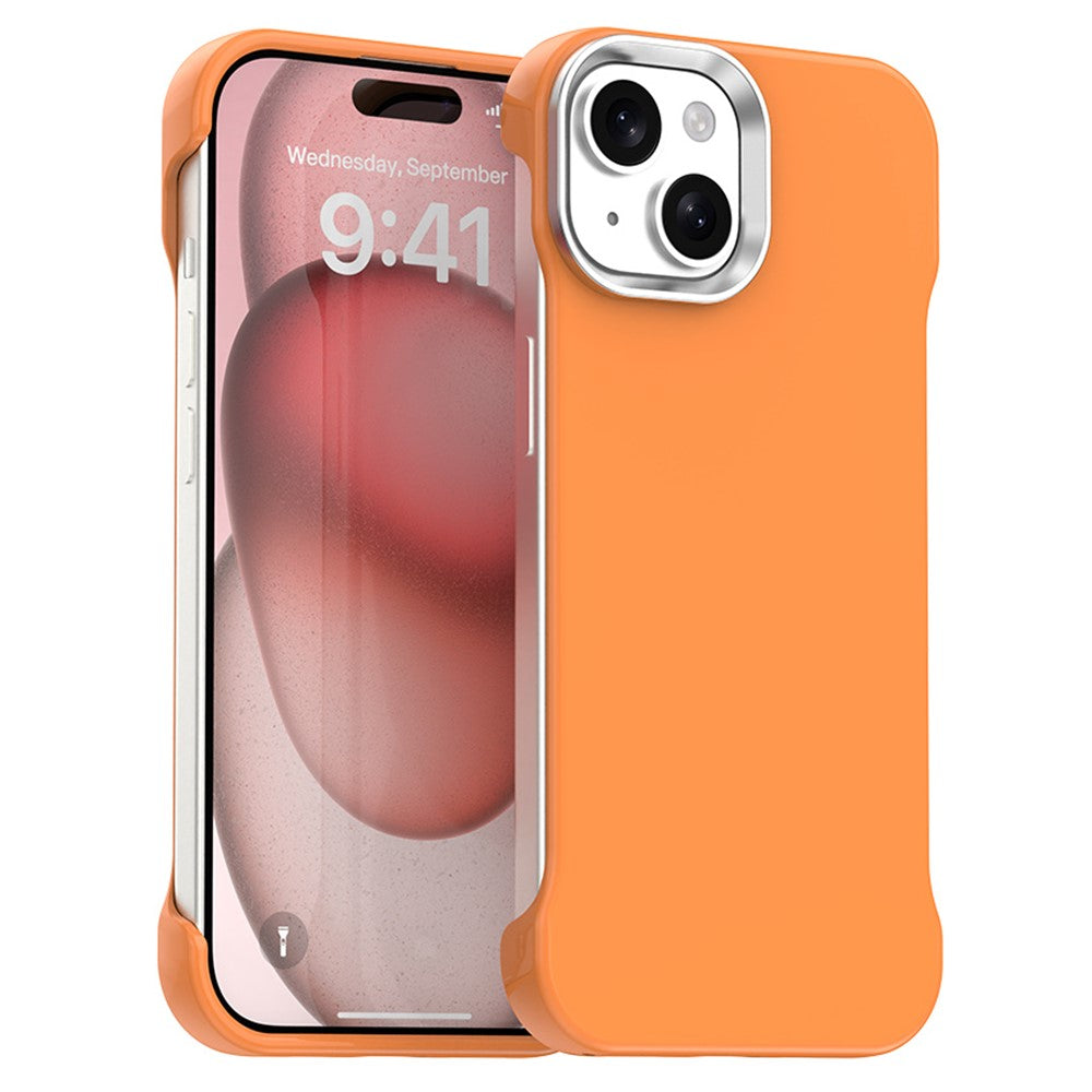 For iPhone 15 Plus / 14 Plus Case Frameless Ultra Thin TPU + PET Phone Cover Reinforced Corners