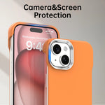 For iPhone 15 Plus / 14 Plus Case Frameless Ultra Thin TPU + PET Phone Cover Reinforced Corners