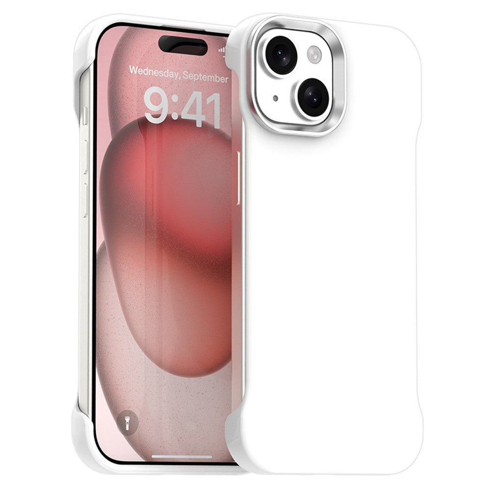 For iPhone 15 Plus / 14 Plus Case Frameless Ultra Thin TPU + PET Phone Cover Reinforced Corners