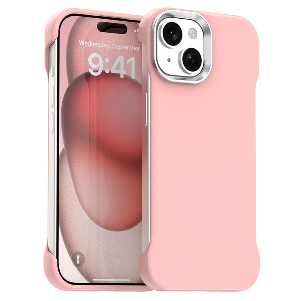For iPhone 15 Plus / 14 Plus Case Frameless Ultra Thin TPU + PET Phone Cover Reinforced Corners