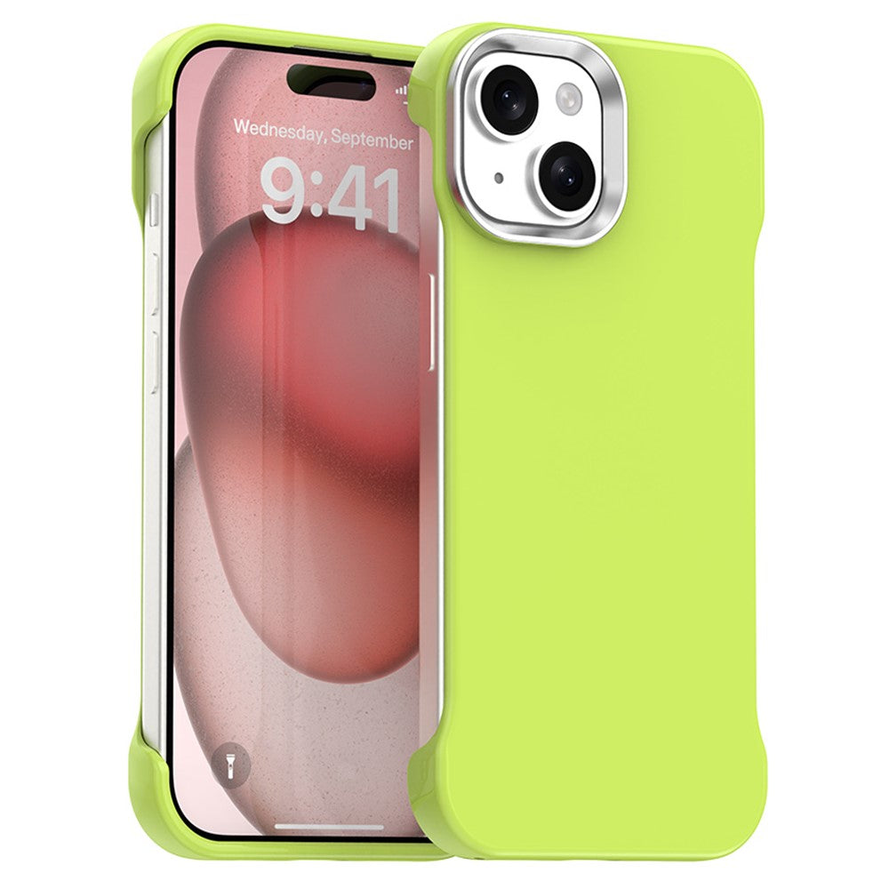 For iPhone 15 Plus / 14 Plus Case Frameless Ultra Thin TPU + PET Phone Cover Reinforced Corners