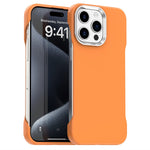 Til iPhone 15 Pro Max cover, rammeløst, ultratyndt TPU + PET-telefoncover med forstærkede hjørner